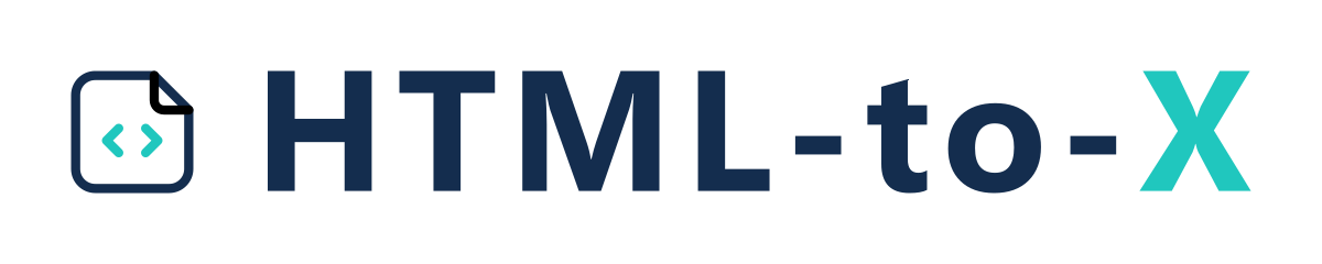 HTML-to-X